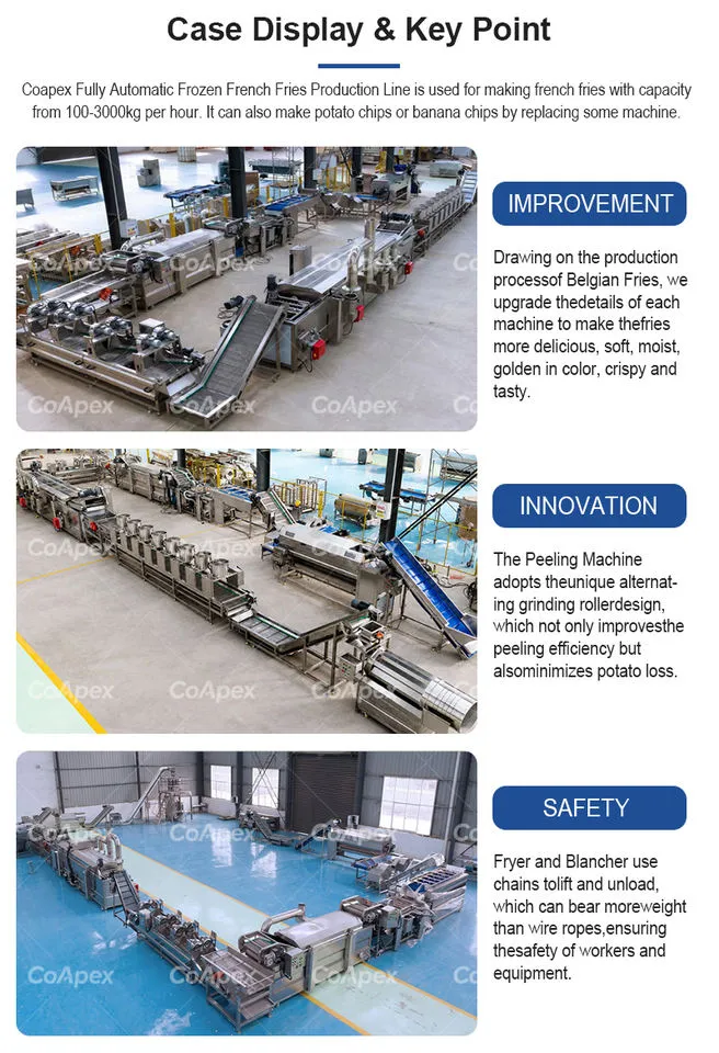 50-500kg/h French Fries/Potato Chips/Fruit & Vegetable Fryer Processing Machine High Capacity Automatic Labor Saving — image 3