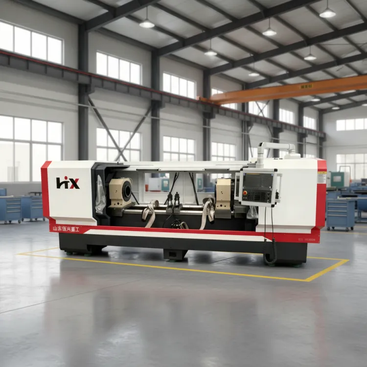 Cnc Bench Lathe Machine Double Spindle Central Drive Lathe Tubes Thread Machine — image 1