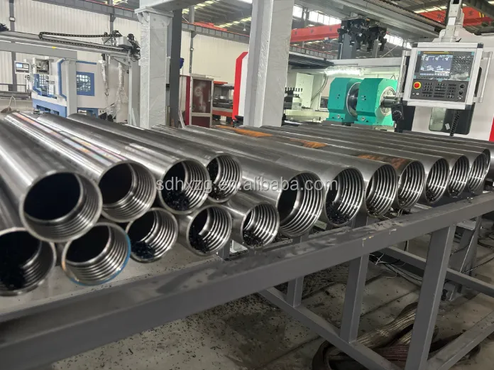 Cnc Bench Lathe Machine Double Spindle Central Drive Lathe Tubes Thread Machine — image 6