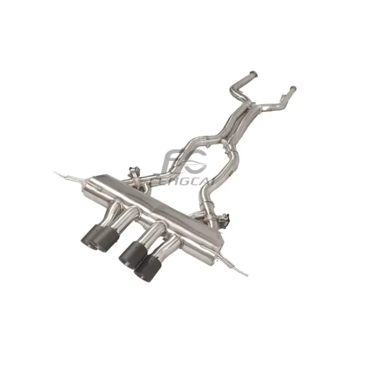 Car Performance Exhaust Pipes Muffler for BMW M3 M4 G80 G82 S58 Engine Sus304 Valvetronic Exhaust Catback with Valve Controller — image 6