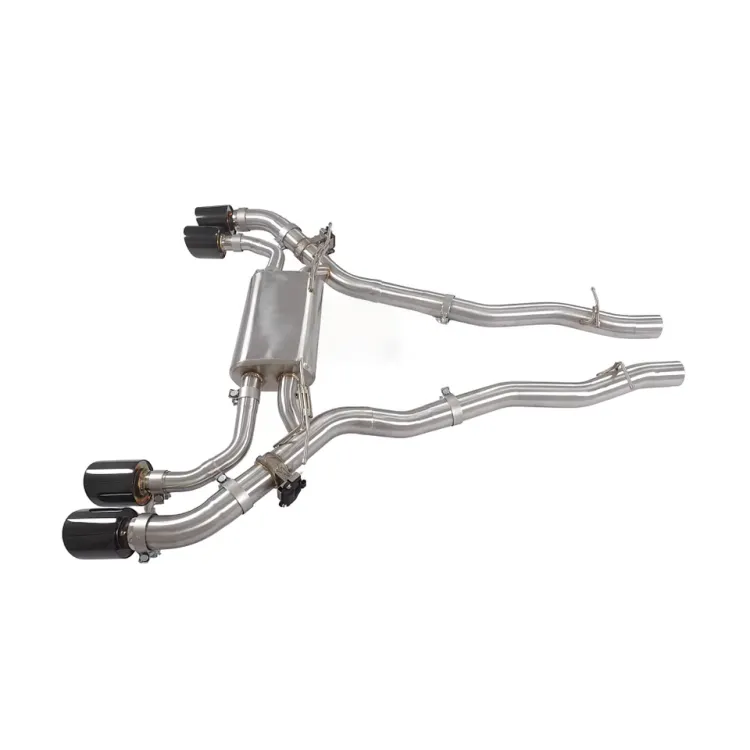 SUS304 rear axle Exhaust pipes muffler For BMW M5 G90 4.4T 2025+ Car sus304 Valvetronic Exhaust Catback with valve control — image 3