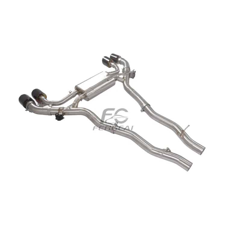 SUS304 rear axle Exhaust pipes muffler For BMW M5 G90 4.4T 2025+ Car sus304 Valvetronic Exhaust Catback with valve control — image 4