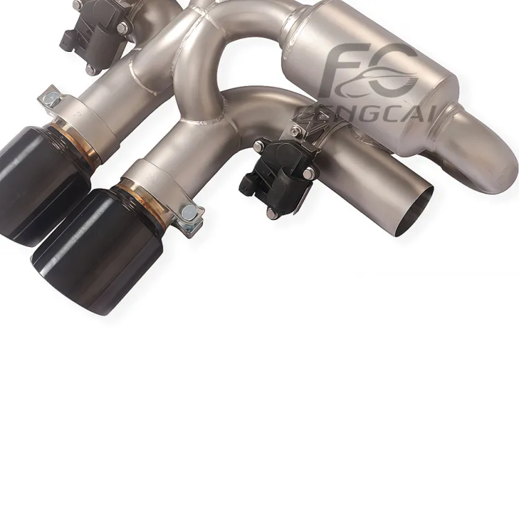 For Porsche 992 Carrera Upgrade GT3 Style Center Exit Bumper Valvetronic Exhaust Catback System Muffler Car Exhaust Pipe Upgrade — image 4