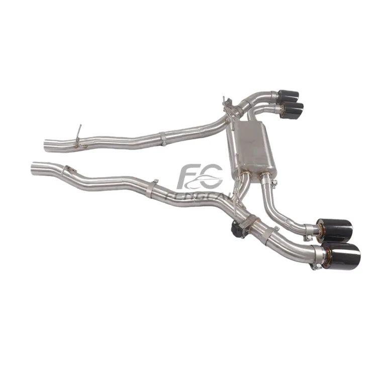SUS304 rear axle Exhaust pipes muffler For BMW M5 G90 4.4T 2025+ Car sus304 Valvetronic Exhaust Catback with valve control — image 5