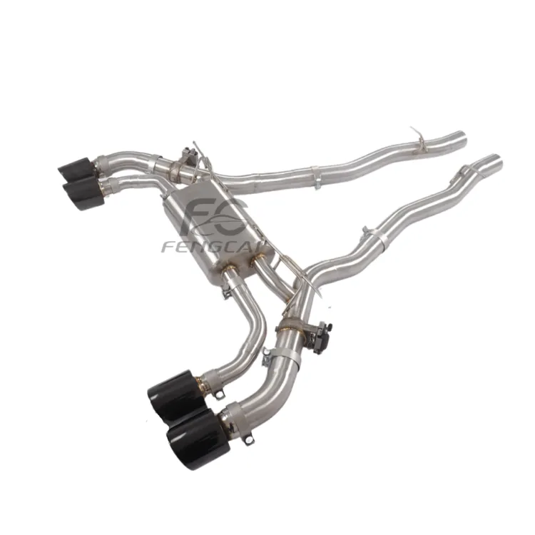 SUS304 rear axle Exhaust pipes muffler For BMW M5 G90 4.4T 2025+ Car sus304 Valvetronic Exhaust Catback with valve control — image 6