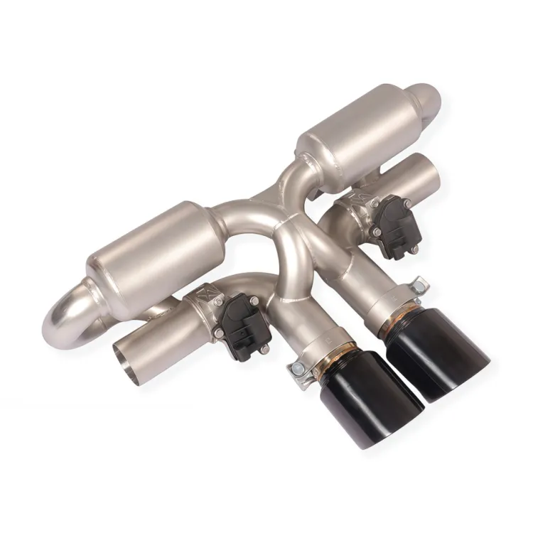For Porsche 992 Carrera Upgrade GT3 Style Center Exit Bumper Valvetronic Exhaust Catback System Muffler Car Exhaust Pipe Upgrade — image 6