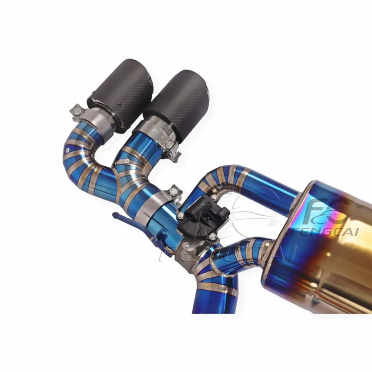 Customized Titanium Alloy Exhaust Pipes Muffler for Toyota Supra A90 3.0T Catback Valve Exhaust Pipes with Sonic Upgrade — image 2