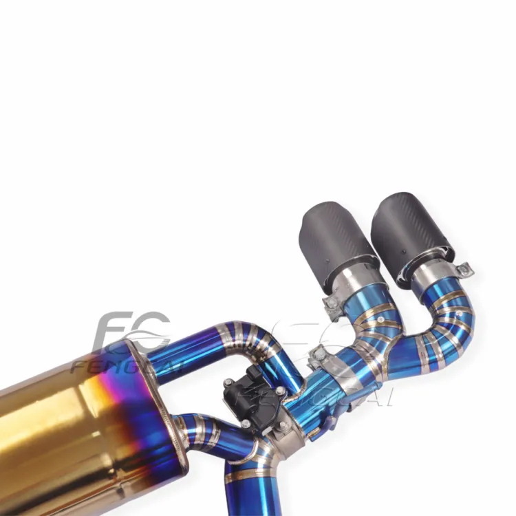 Customized Titanium Alloy Exhaust Pipes Muffler for Toyota Supra A90 3.0T Catback Valve Exhaust Pipes with Sonic Upgrade — image 3