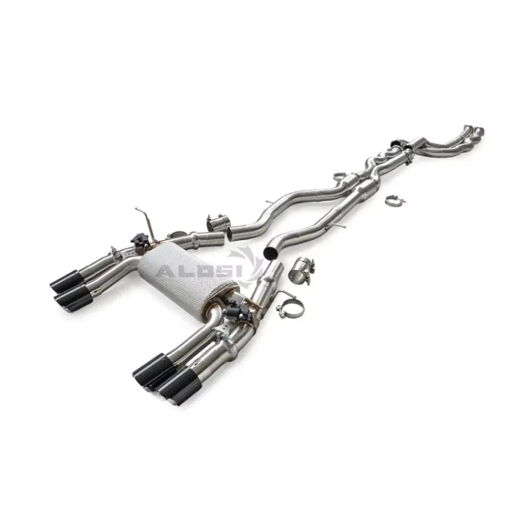Sus304 Equal-length Exhaust Pipes Muffler for BMW M3 M4 F80 F82 3.0T Exhaust Catback with Valve Controller and Four Tips — image 3