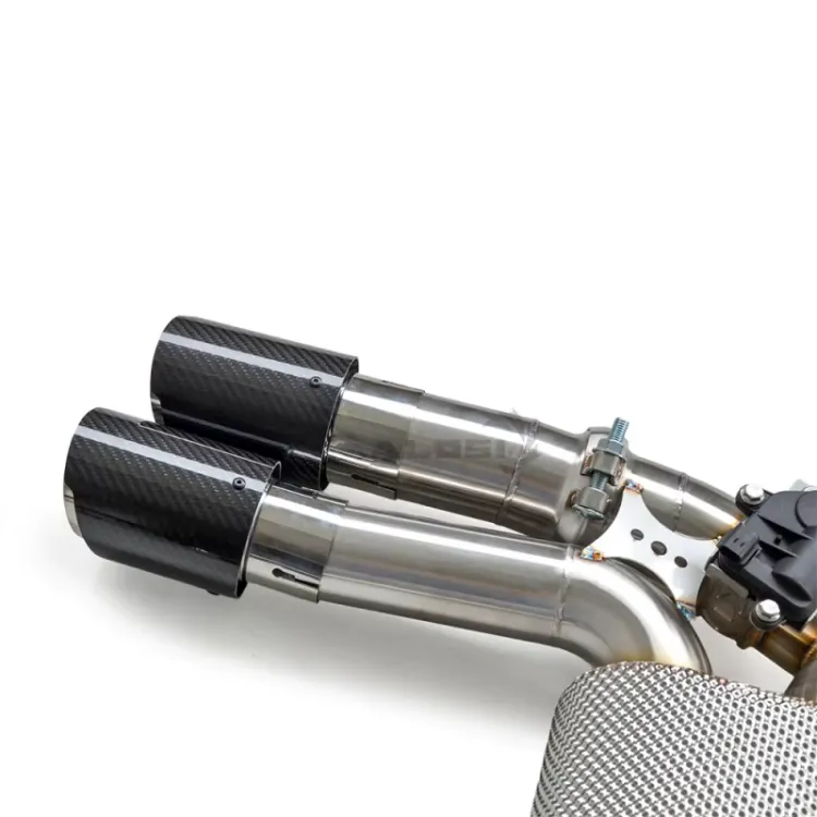 Sus304 Equal-length Exhaust Pipes Muffler for BMW M3 M4 F80 F82 3.0T Exhaust Catback with Valve Controller and Four Tips — image 4