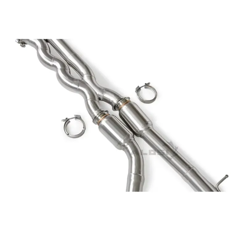 Sus304 Equal-length Exhaust Pipes Muffler for BMW M3 M4 F80 F82 3.0T Exhaust Catback with Valve Controller and Four Tips — image 6