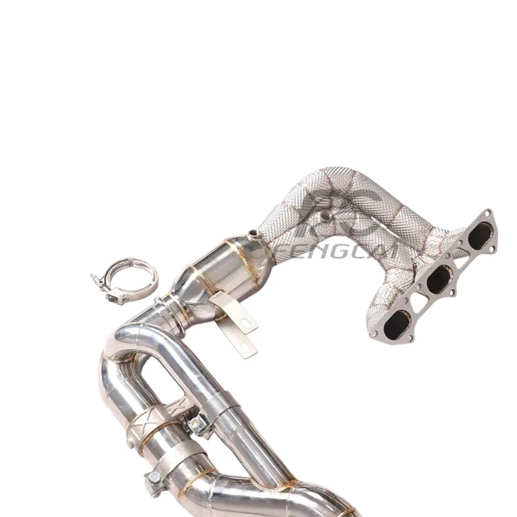 Performance SS304 Exhaust Manifold Headers+Catback Full System for Porsche 911 992 GT3Complete Exhaust 1:1 Perfect Installation — image 3