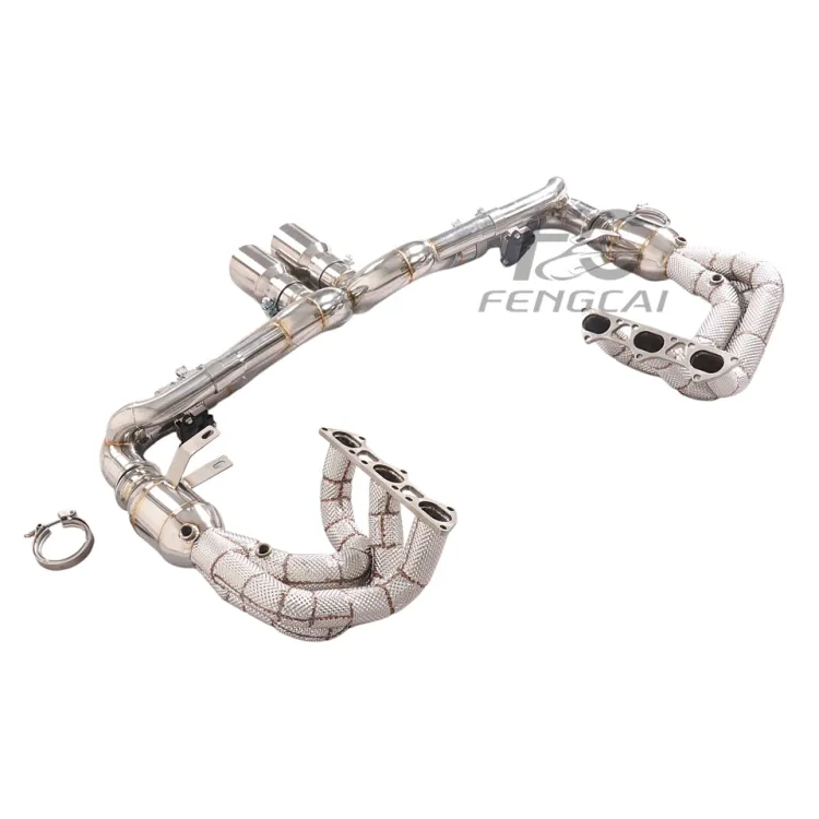 Performance SS304 Exhaust Manifold Headers+Catback Full System for Porsche 911 992 GT3Complete Exhaust 1:1 Perfect Installation — image 4