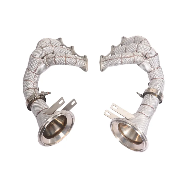 Custom Exhaust Manifold Headers for Porsche 911 992 GT3 4.0L SS304 Insulated Equal Length Design 1:1 OEM Fitment — image 2