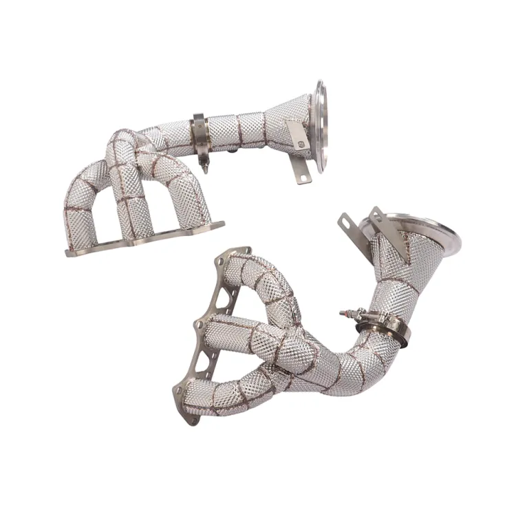 Custom Exhaust Manifold Headers for Porsche 911 992 GT3 4.0L SS304 Insulated Equal Length Design 1:1 OEM Fitment — image 4