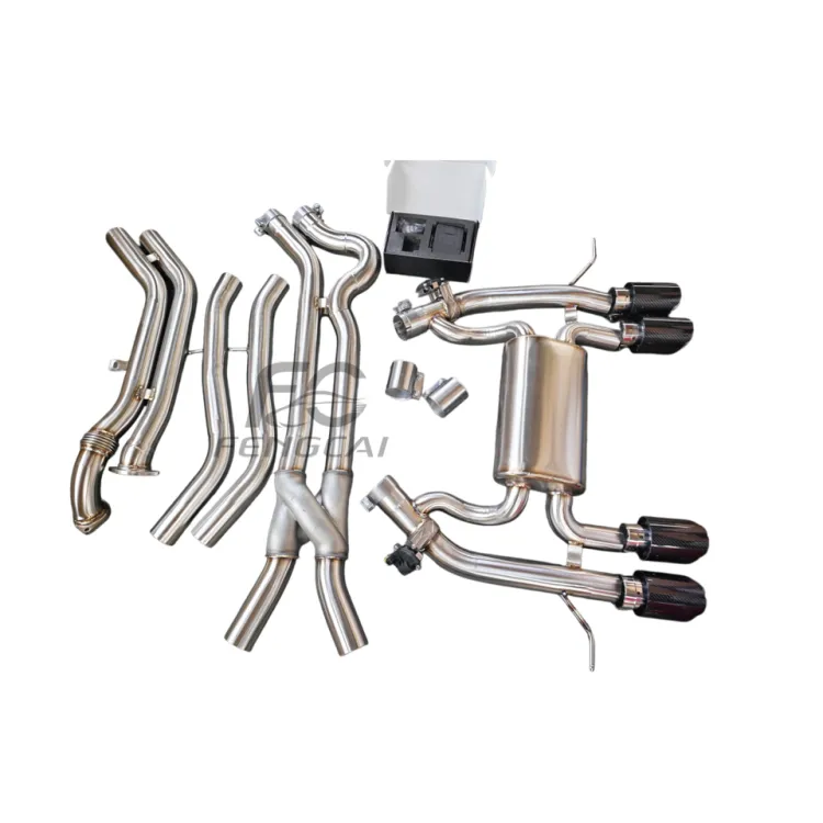 OEM Sus304 Equal-length Exhaust Pipes with Z Pipe for BMW M3/M4 G80/G82 3.0T 2021-2024 SS304 Valvetronic Exhaust Catback Muffler — image 4