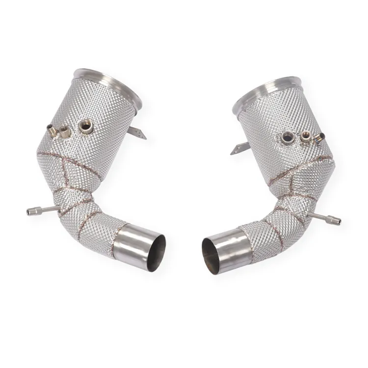 High-flow Downpipe Exhaust Header for Porsche 992 Exhaust Carrera S 3.0T SS304 Thermal Insulation Performance Car Exhaust Pipes — image 3
