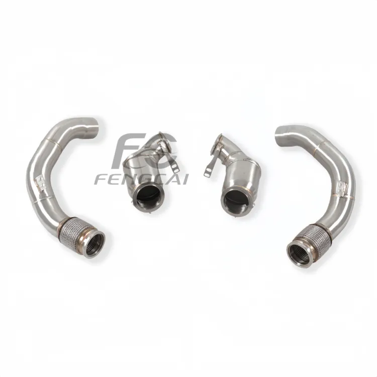 Car Performance Header Downpipe for BMW M5 F90 4.4T High Flow Stainless Steel Exhaust Pipes Dump Pipe Power Upgrade — image 3