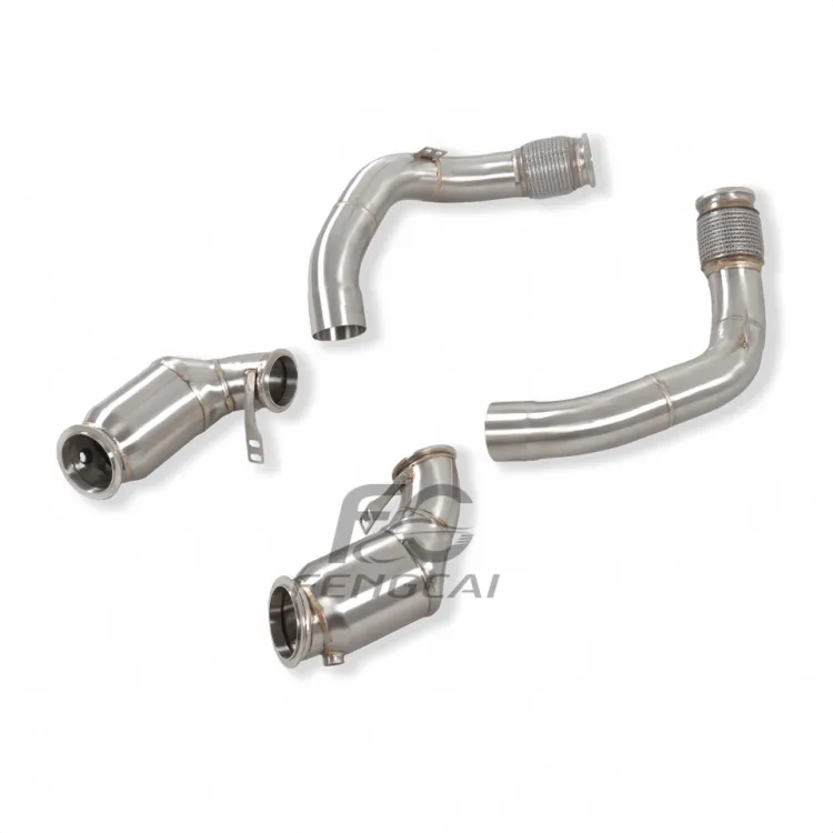Car Performance Header Downpipe for BMW M5 F90 4.4T High Flow Stainless Steel Exhaust Pipes Dump Pipe Power Upgrade — image 4