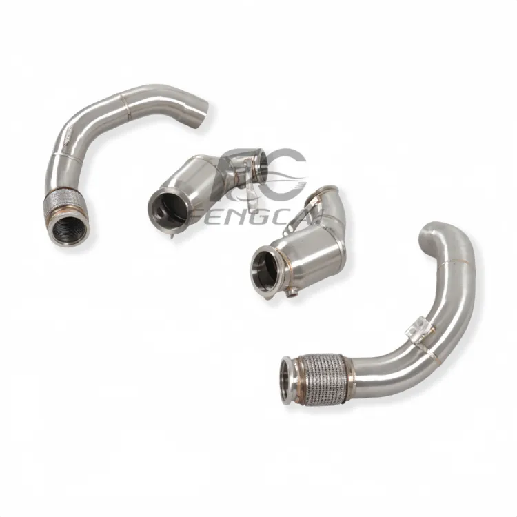 Car Performance Header Downpipe for BMW M5 F90 4.4T High Flow Stainless Steel Exhaust Pipes Dump Pipe Power Upgrade — image 5
