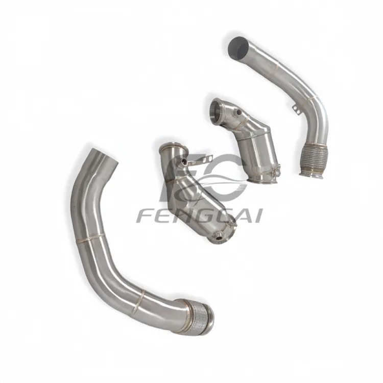 Car Performance Header Downpipe for BMW M5 F90 4.4T High Flow Stainless Steel Exhaust Pipes Dump Pipe Power Upgrade — image 6