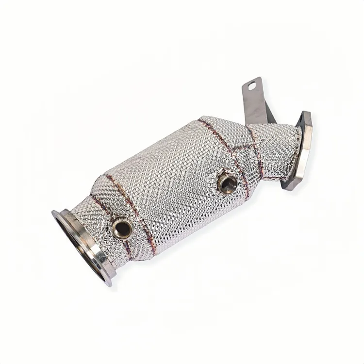 SS304 Performance Insulated Downpipe Exhaust Head for Porsche Macan 2.0T EA888 2022+ Custom High Flow Dumppipe 1:1 OEM Fitment — image 2