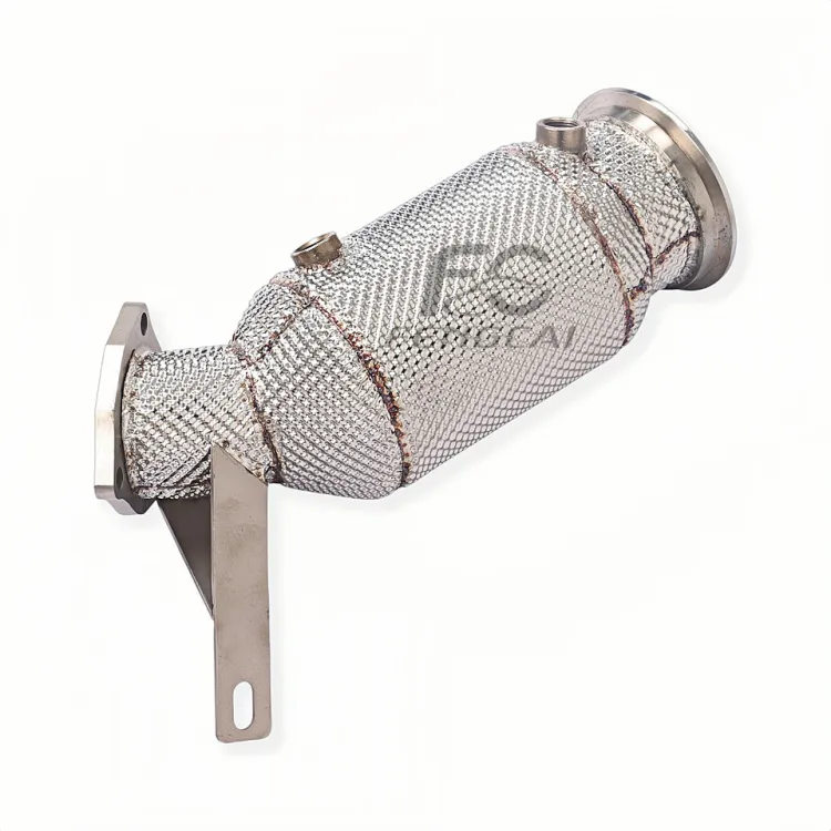 SS304 Performance Insulated Downpipe Exhaust Head for Porsche Macan 2.0T EA888 2022+ Custom High Flow Dumppipe 1:1 OEM Fitment — image 4