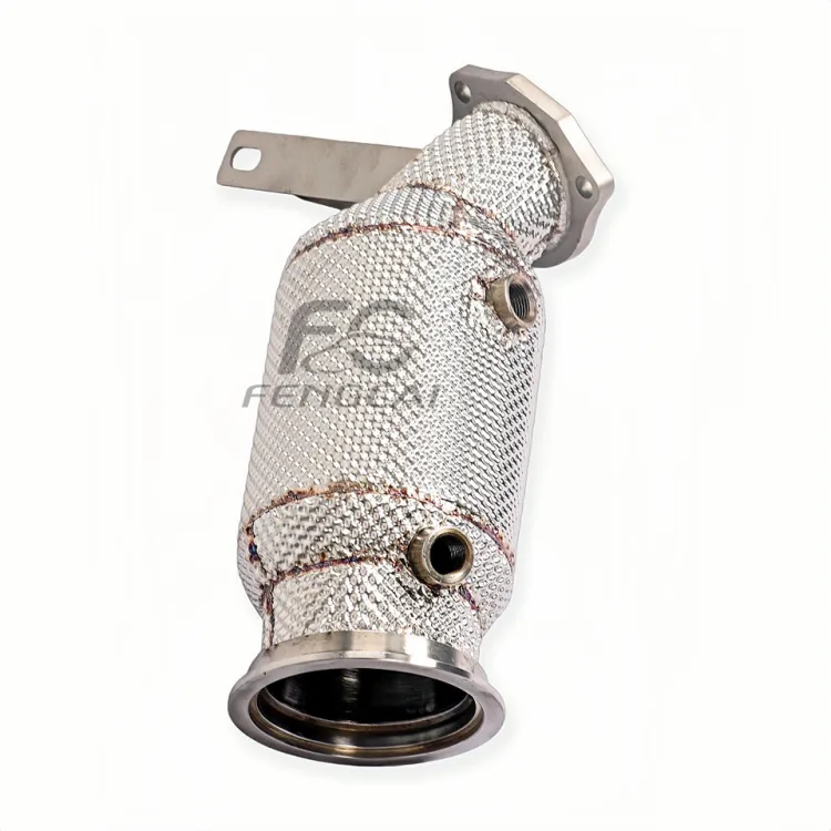 SS304 Performance Insulated Downpipe Exhaust Head for Porsche Macan 2.0T EA888 2022+ Custom High Flow Dumppipe 1:1 OEM Fitment — image 5