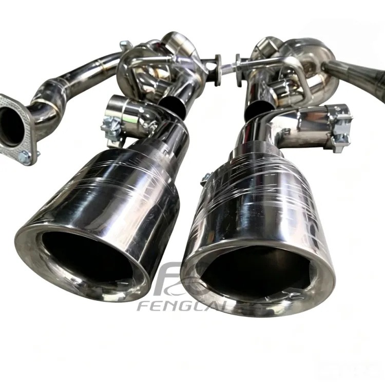 Premium Stainless Steel Vacuum Valve Catback Exhaust for Porsche 718 2.0T Custom Performance Muffler System 1:1 OEM Fitmen — image 2