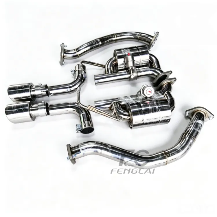 Premium Stainless Steel Vacuum Valve Catback Exhaust for Porsche 718 2.0T Custom Performance Muffler System 1:1 OEM Fitmen — image 4
