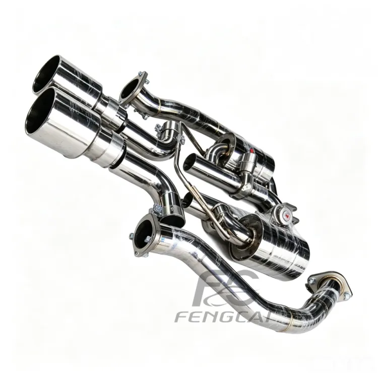 Premium Stainless Steel Vacuum Valve Catback Exhaust for Porsche 718 2.0T Custom Performance Muffler System 1:1 OEM Fitmen — image 5