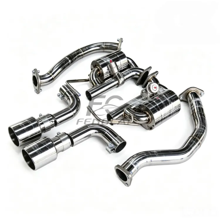 Premium Stainless Steel Vacuum Valve Catback Exhaust for Porsche 718 2.0T Custom Performance Muffler System 1:1 OEM Fitmen — image 6