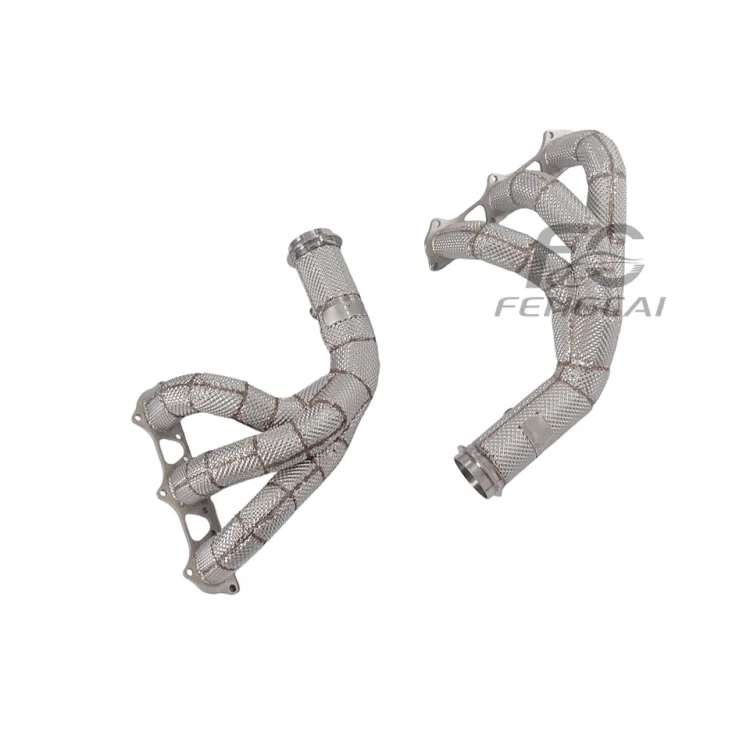 Stainless Steel Insulated Exhaust Manifold Headers for Porsche 991.1 991.2 GT3 3.8L 4.0L Equal Length Racing Design 100% Match — image 3