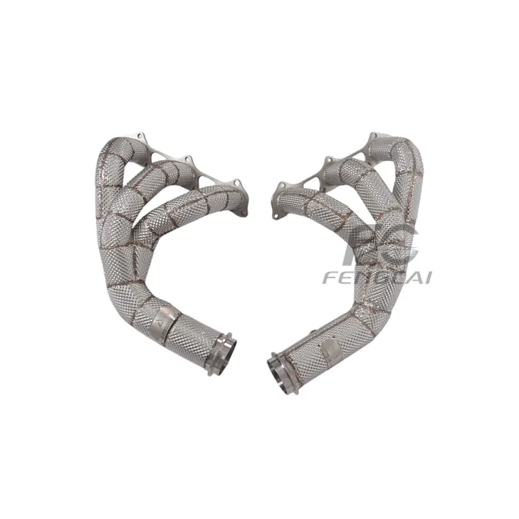 Stainless Steel Insulated Exhaust Manifold Headers for Porsche 991.1 991.2 GT3 3.8L 4.0L Equal Length Racing Design 100% Match — image 4