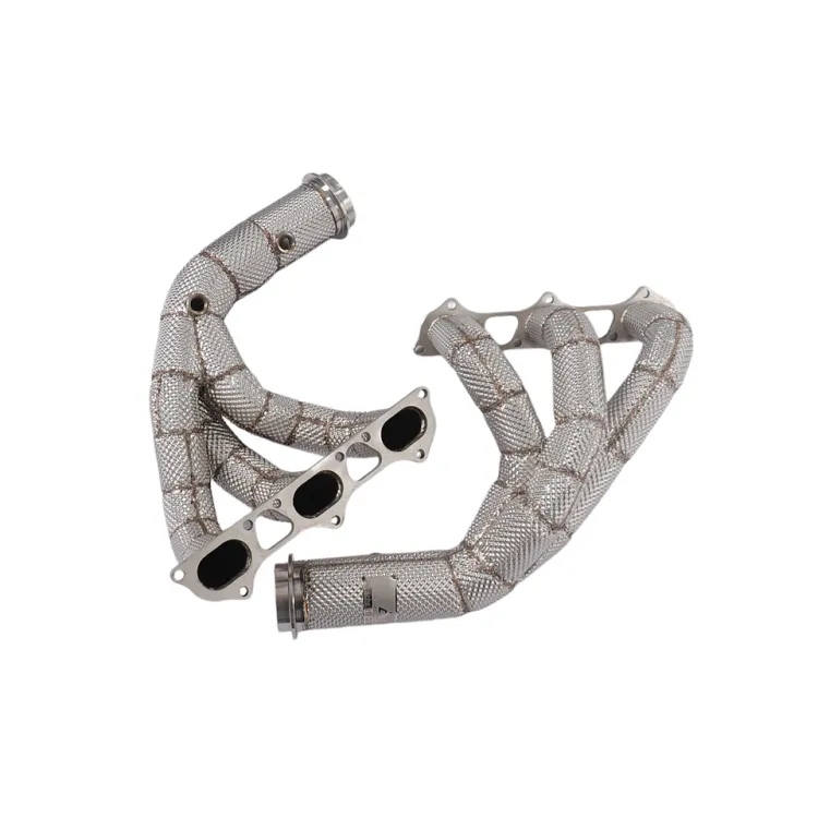 Stainless Steel Insulated Exhaust Manifold Headers for Porsche 991.1 991.2 GT3 3.8L 4.0L Equal Length Racing Design 100% Match — image 5