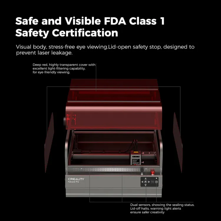 Creality Falcon2 Pro Enclosed Laser Engraver Cutter 40W — image 2