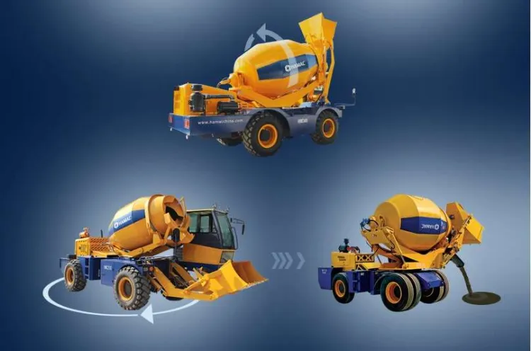 HAMAC 3.5 Cubic Meters Mobile Portable Self Loading Cement Concrete Mixer Truck — image 8