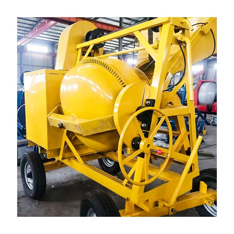 Brand 500L Cement Mixer for Construction Self-Dumping Diesel Manual Unloading Pump Motor Engine Core Components for Concrete — image 3