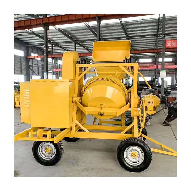 Brand 500L Cement Mixer for Construction Self-Dumping Diesel Manual Unloading Pump Motor Engine Core Components for Concrete — image 4