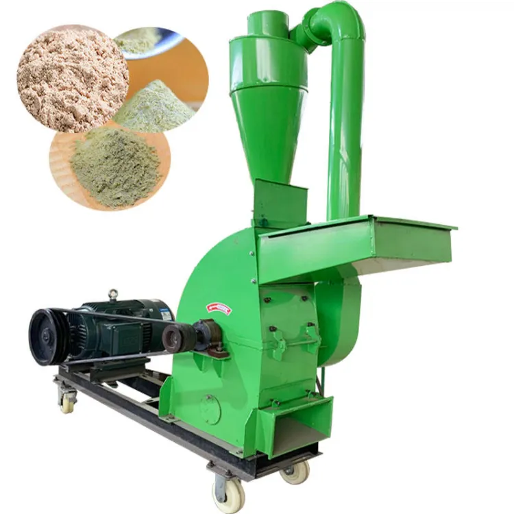 Multifunctional Dry Wet Grain Hammer Mill Grinder Corn Wheat Soybean Milling Machine Electric Motor High Capacity Farm — image 3