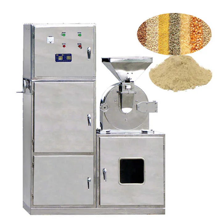 CE Certificate Stainless Steel Grain Hammer Milling Machinery Food Grade Maize Corn Wheat Flour Soy Bean Grinding Machine — image 2