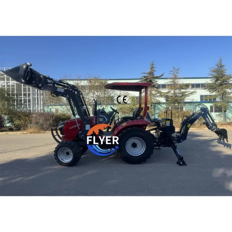 Multifunctional 30hp 4wd Farm Tractor Agricultural Machine with Front End Loader and Backhoe for — image 2