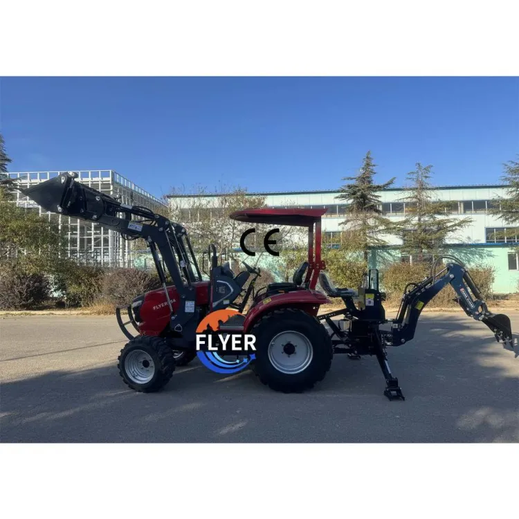 Multifunctional 30hp 4wd Farm Tractor Agricultural Machine with Front End Loader and Backhoe for — image 4