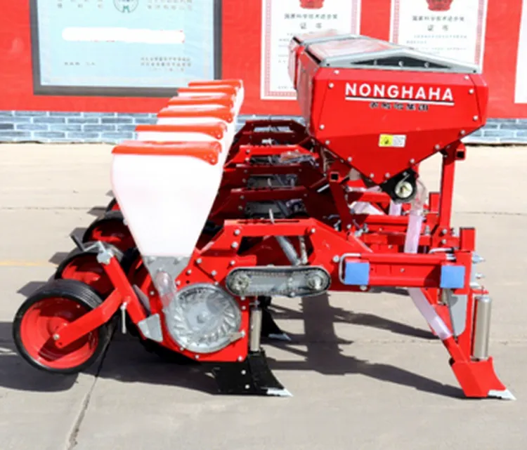 4 Row Corn Seeder Fertilizer Machine Tractor Driven with Gearbox As Core Component — image 1