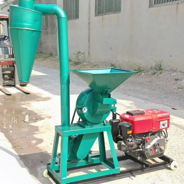 Henglu Agricultural Multifunctional Electric Motor Corn Wheat Soybean Rice Grain Flour Grinding Mill Machine for Farm — image 1
