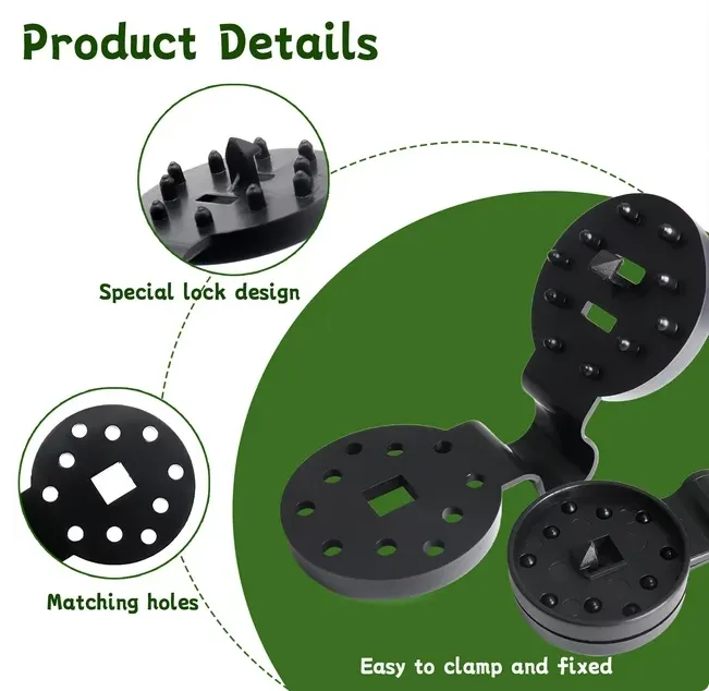 Greenhouse Accessories Snap-In Sunshade Net Fixing Clip Sunscreen Net Clip Garden Supplies for Horticultural Agricultural — image 2