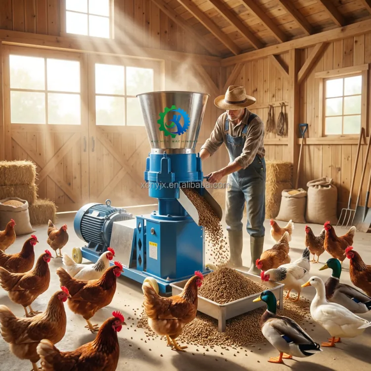 Feed Pellet Mill Machine with 2.5/3/4/6mmMolds for Various Animal Feed Production Poultry Livestock Pelletizer — image 2