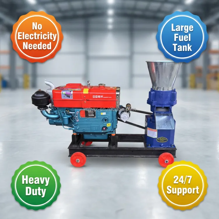 Feed Pellet Mill Machine with 2.5/3/4/6mmMolds for Various Animal Feed Production Poultry Livestock Pelletizer — image 3