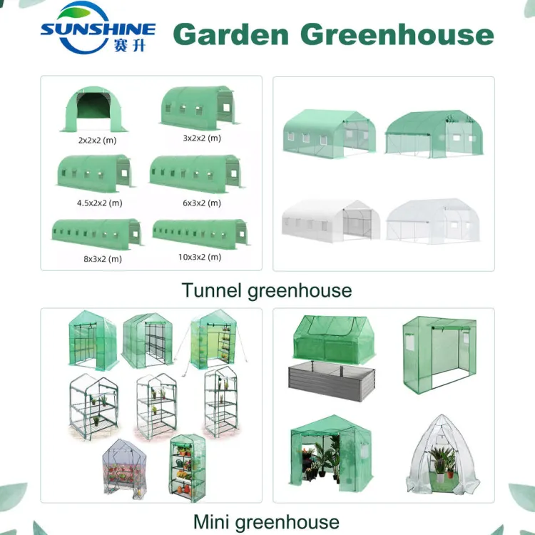 Foldable Mini Backyard Vegetable & Strawberry Greenhouse Single-Span Agricultural Design PE Film Cover Large Size Greenhouses — image 4