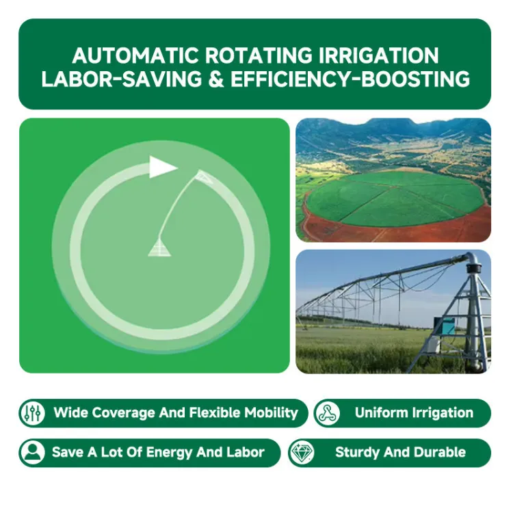 DAYU Heavy Duty Rotary Sprinkler Farm Big Gun Sprinkler Irrigation Center Pivot Irrigation System — image 3